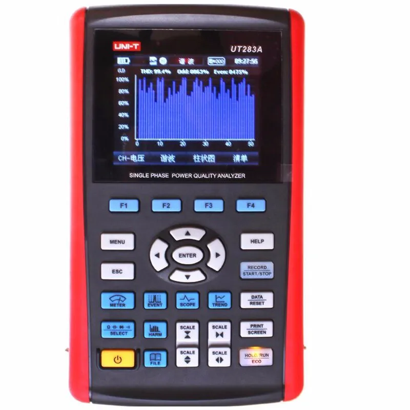 UNI-T UT283A True RMS однофазный анализатор качества энергии счетчик энергии 0~ 9999MWh и USB интерфейс UT-283A