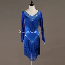 Латинское танцевальное платье для женщин/леди соревнование с кисточками платье для бальных танцев ча Сальса Румба латинское платье для танцев Dancer
