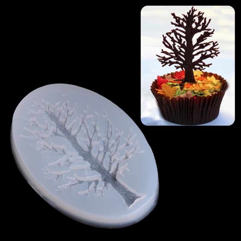 

Tree Shape Silicone Mold Cake Jelly Chocolate Making Tools For Decoration Baking -W128