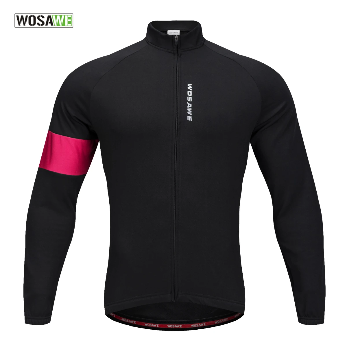 

WOSAWE 2019 Cycling Jacket Coat Thermal Fleece Slim Fit Cycling Clothings Long Sleeve Top Quality Bicycle Shirt For Winter