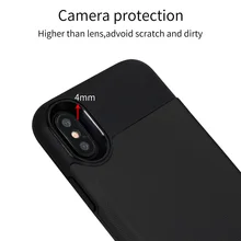 Para o iphone X Caso, slot para Cartão de Crédito WOWCASE 360 Graus cartões de Visita Fosco Capa Protetora Para o iphone iX 10 Silicone PC Caso Tampa de Proteção Do Telefone Móvel Casos para iPhone X Além de Acessórios