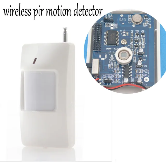 1pcs 433MHz Or 315MHZ  Wireless Infrared detector PIR Motion Sensor for GSM/PSTN Auto Dial Home Alarm System 1
