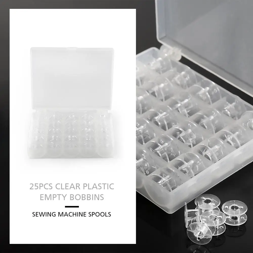 

25PCS Machine Shuttle Sewing Accessories For Industrial Or Household Sewing Machine Bobbin Sleeve Shuttle Core Sleeve