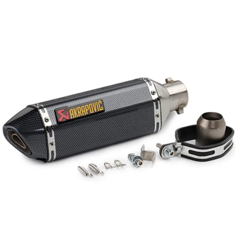 

Universal 175CC-600CC akrapovic Motorcycle Exhaust Modified Muffler Pipe for yamaha KTM Triumph CB400 BJ600 300 BN600 ninja