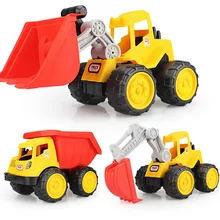 2017 new Toddler Toys Bulldozer Car Dump Truck Excavator for Children Kids Beach baby Toy Sand Tools Truck Summer Set