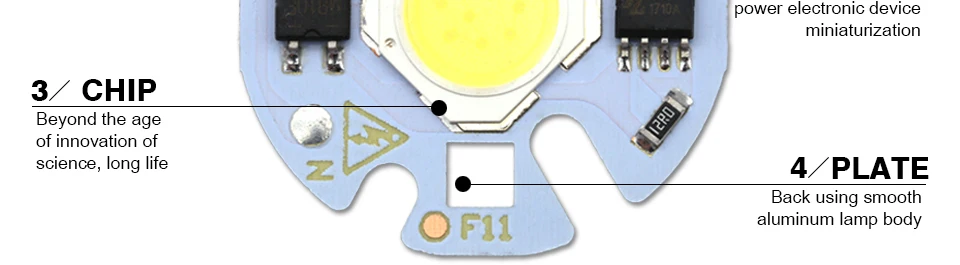 5 шт. лампада смарт-ic светодио дный COB чип 3 Вт 5 Вт 7 Вт 9 Вт 220 В Y32 для DIY светодио дный лампа светильник Прожектор не нужно трансформатор