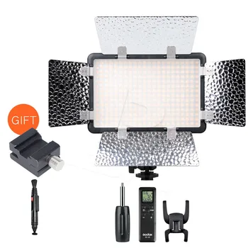 

Godox LED308II-C 3300K-5600K LED Video Light Lamp + Remote & Barn Door for DV Camcorder Camera