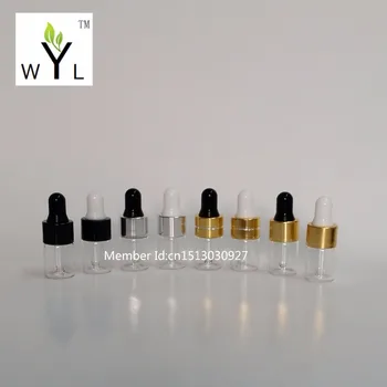 

2ml empty Glass Bottle with Anodized Aluminum Dropper Refillable Bottle Essential Oil Bottle WYL
