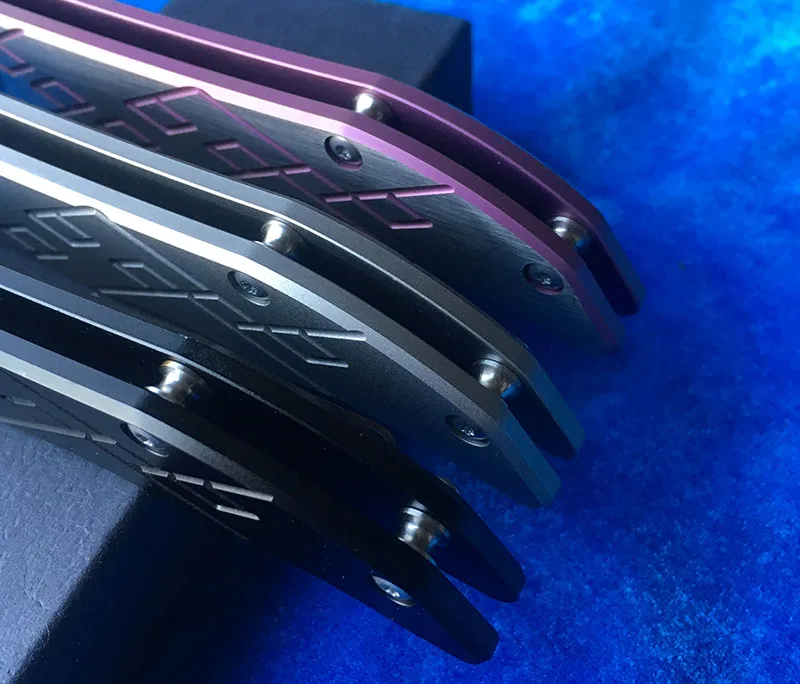 CH3008 Флиппер шарикоподшипник складной нож D2 лезвие TC4 titanium ручка Открытый Отдых охотничий Карманный Фруктовый Нож EDC инструмент