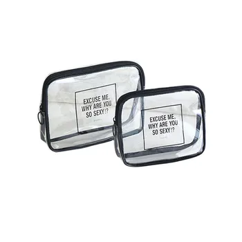 

2019 new travel storage bag waterproof large capacity wash bag TPU transparent travel cosmetic storage bag