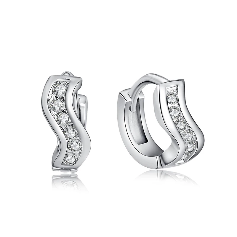 QCOOLJLY 30 пар различных стилей модные геометрические металлические маленькие круглые серьги-кольца для женщин девочек панк ювелирные изделия - Окраска металла: F323