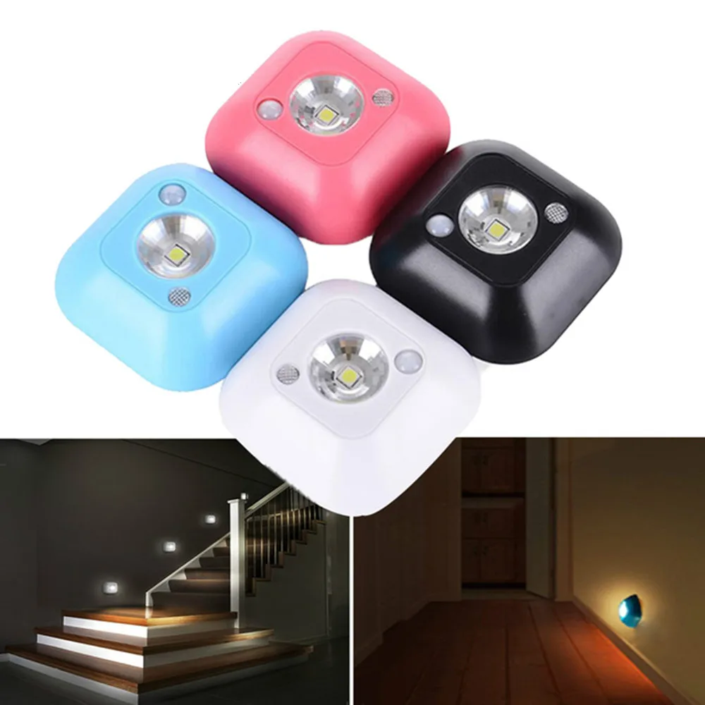 

Mini Wireless Children's Night Light Battery Powered Motion Activated Lights Sensor Wall LED Motion Sensor Emergency Lamp Decor