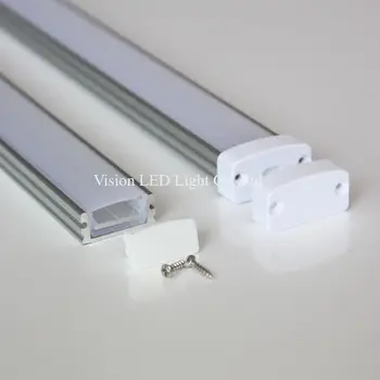 

20meter (20pcs) a lot, 1m per piece anodized waterproof led aluminum profile for led flexible strips light
