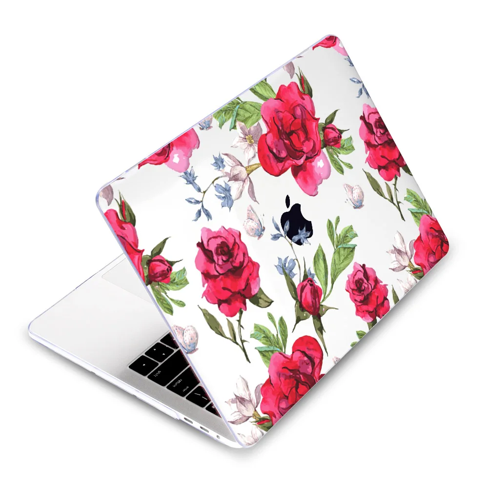 Чехол для ноутбука Redlai с цветочным принтом для Apple Macbook Air, 13,3 дюймов, Pro, 15,4 дюймов, retina, 12 дюймов, новинка, для Macbook, 16 дюймов - Цвет: A307