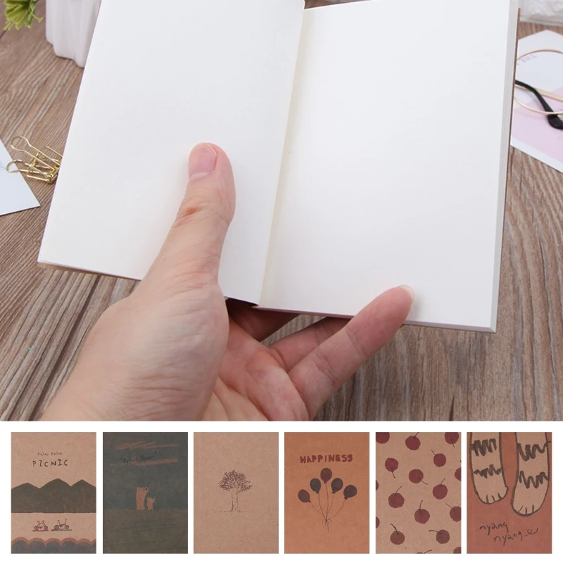 Блокнот пустые страницы бумага для рисования книга журнал дневник блокнот принадлежности