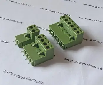 

KF2EDGK 5.08mm 2P 3P 4P 5P 6P 7P 8P 9P 10P 12P connectors set: socket + plug staight needle binding post plug-in terminal Blocks