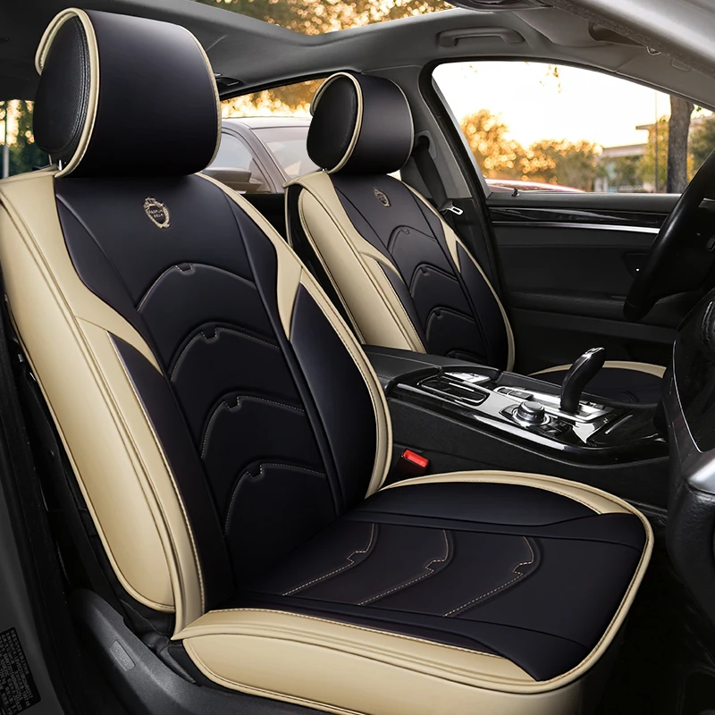 Front back car seat cover pu leather car seat protector for buick ford focus 3 bmw audi benz toyota nissan car accessories