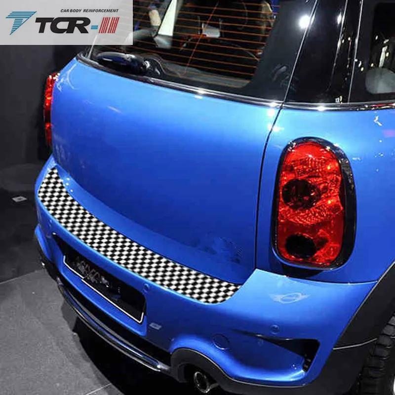 Car Rear Bumper Decoration Sticker Trunk load edge Deco For Mini Cooper Clubman Countryman R55 R56 R57 R60 F55 F56 (2)
