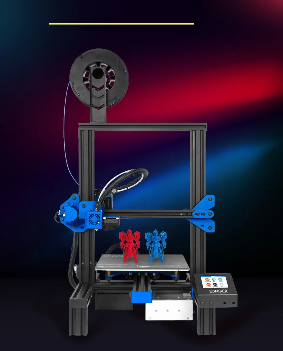 Более длинный 3d принтер FDM LK2 высокоточная печать сенсорный экран сбой питания печать DIY Kit