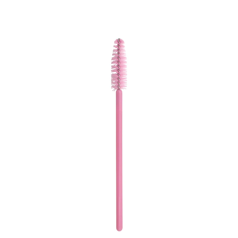 50/100Pcs Eyelash Brushes Makeup Brushes Disposable Mascara Wands Applicator Spoolers Eye Lashes Cosmetic Brush Makeup Tools - Handle Color: full Pink 50pcs