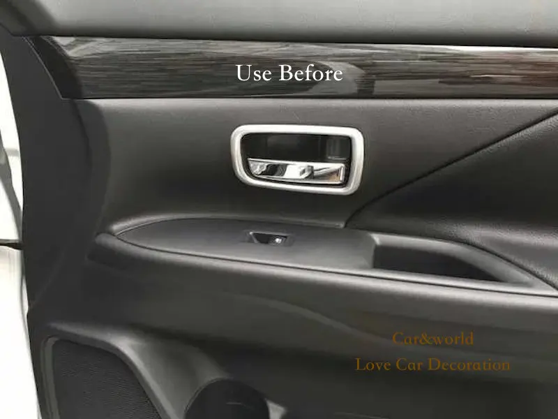 Автомобильный-Стайлинг для Mitsubishi Outlander Внутренняя дверь подлокотник оконный переключатель Крышка панели отделка ABS хромированные аксессуары
