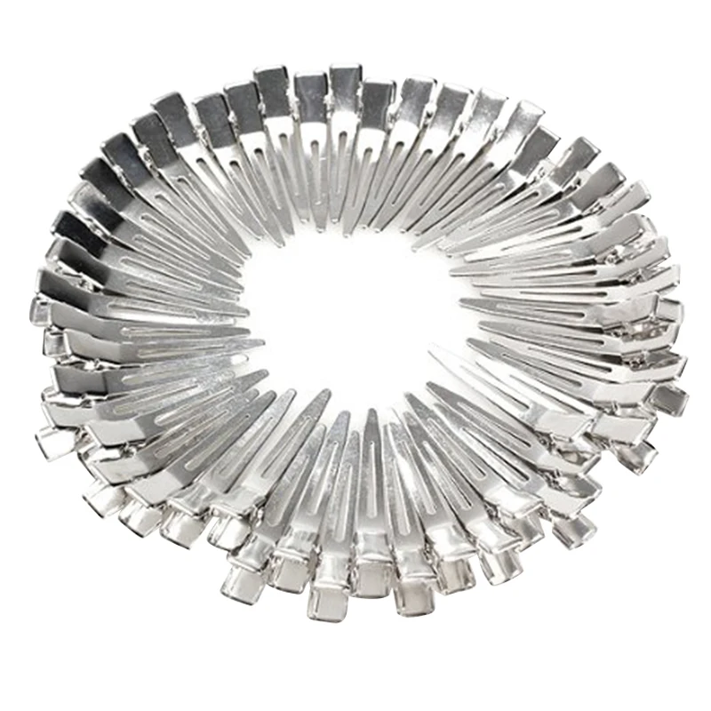 TFGS 10 x 50Pcs 45mm Hair Clips Girl Hair Bows Single Prong Alligator Clips Bobby Pin