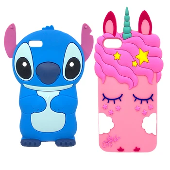 

Honor 7A 5.45" Case Silicon 3D Cute Stitch Unicorn Cat Soft Phone Cover For Huawei Y5 2018 Prime / Honor7A DUA-L22 RU Version