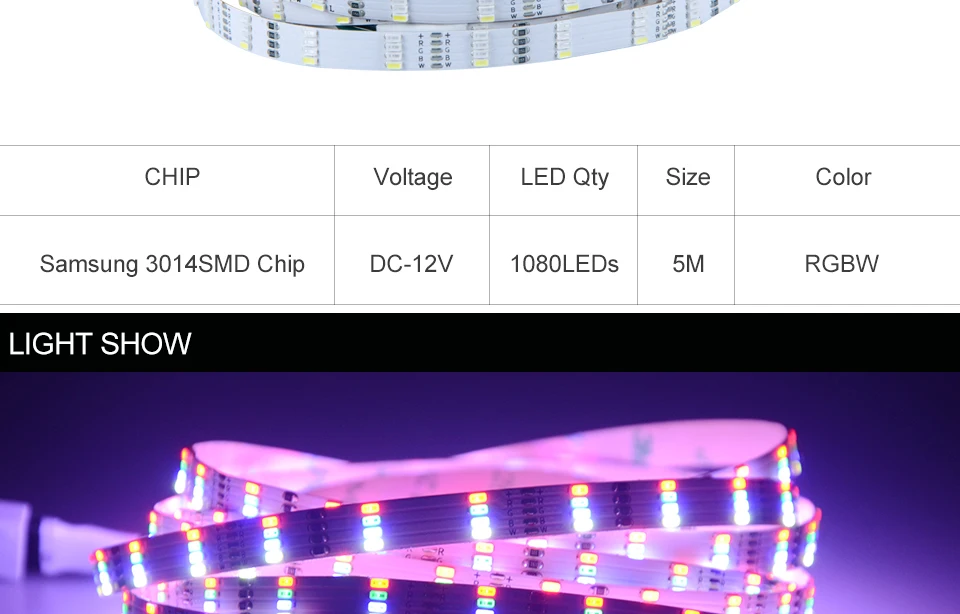 Foxanon 3014 RGBW Светодиодные ленты Водонепроницаемый 5 м 1080 светодиодный s DC 12 В RGBWW светодиодный свет полосы Гибкие неоновые ленты высокое