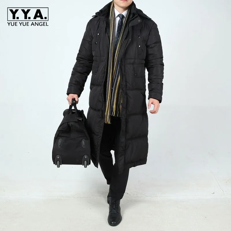Buy Winter Business Men Long Down Jacket Loose Thicken