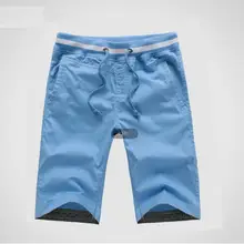 Летние мужские свободные хлопковые повседневные шорты