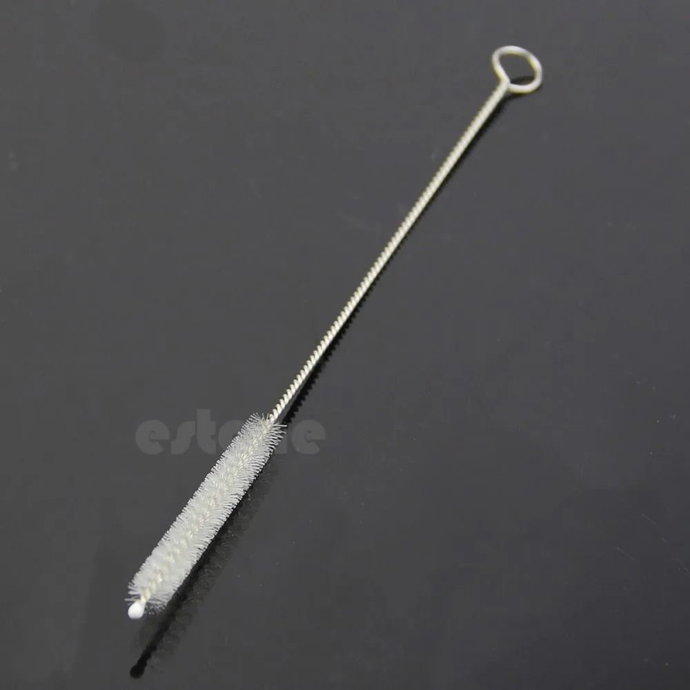 

White Straw 18CM Cleaners Cleaning Brush for Drinking Pipe Stainless Steel Glass Dropshipping