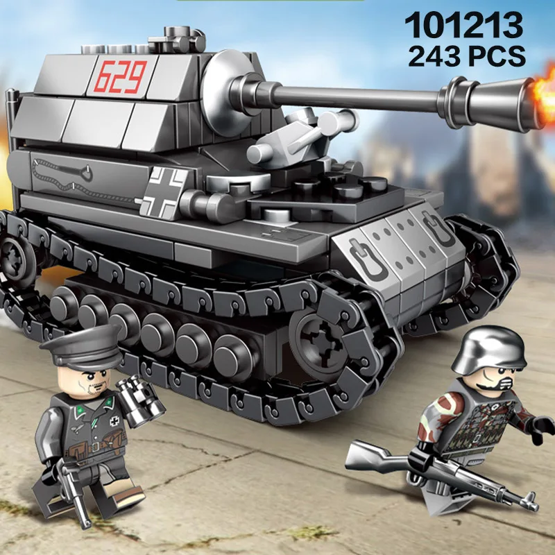 Kaufen Bausteine 957 Pcs 4In1 WW2 Deutschland Tank Armee Spielzeug LegoINGly Militär Fahrzeuge Weltkrieg 2 Tank Figuren Spielzeug für kinder