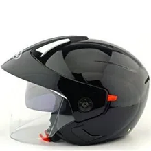 Moto rcycle casco jet abierto máscara capitán estrella cascos párr moto vintage piloto Cafe Racer lente doble timón de verano