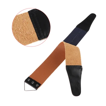 

Random Color ! 1pc Professional Leather Sharpening Canvas Strop Barber Open Straight Useful Razor Sharpening Shave Tools