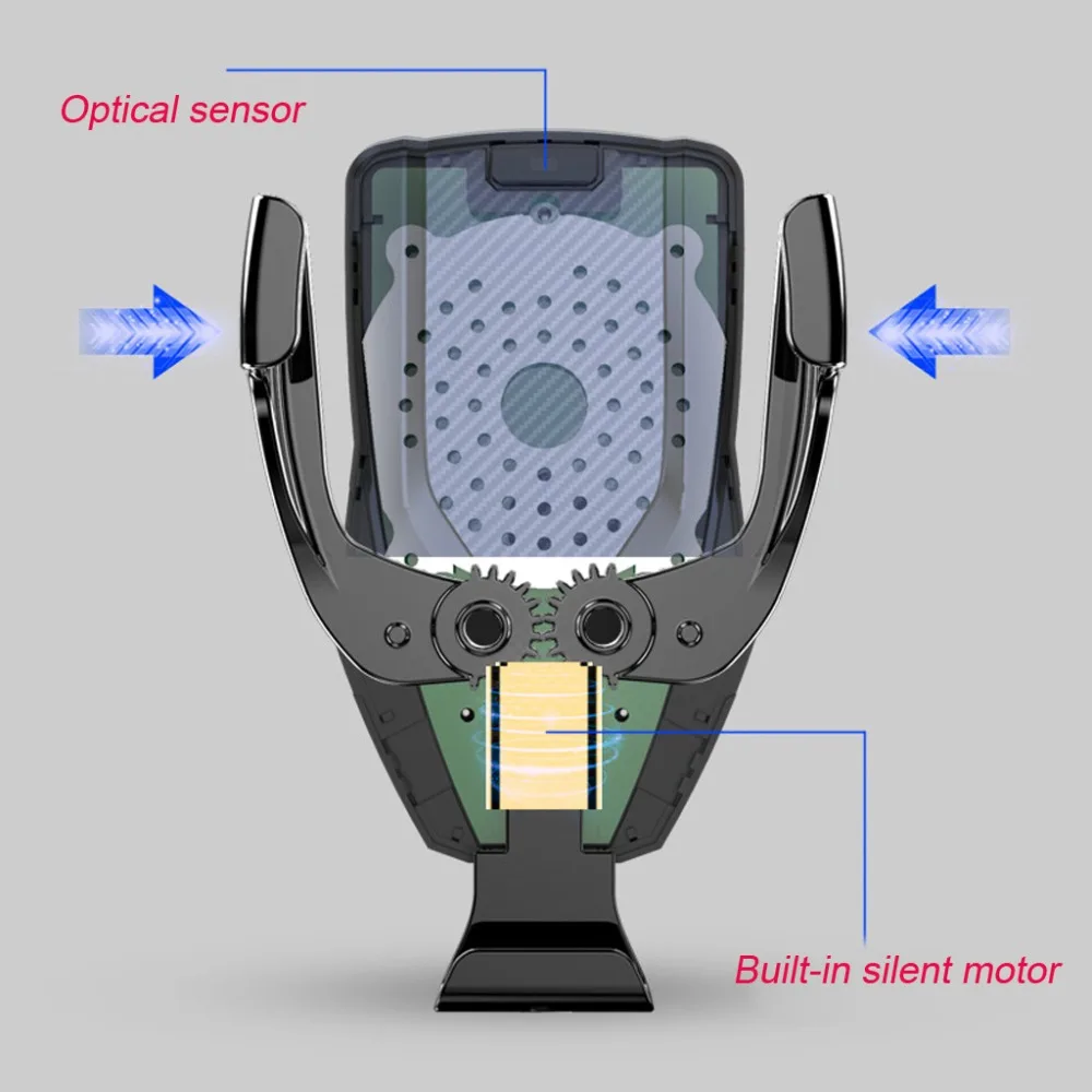Быстрое беспроводное зарядное устройство viv для автомобиля Qi, вентиляционное отверстие+ CD крепление, автоматический зажимной автомобильный держатель, подставка для iPhone XR XS Max X 8 10 Вт, быстрая C MAR
