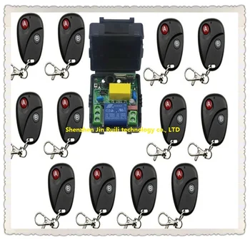 

NEW RF Wireless 220V Remote Control Switch teleswitch 1CH Interruptor 10A 1Receiver& 12Transmitter Light Lamp LED SMD A ON B OFF
