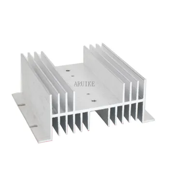 

1pc Single W shape Aluminum Phase Solid State Relay SSR Heat Sink Small Type Heat Dissipation 10A to 120A radiator 110*125*50