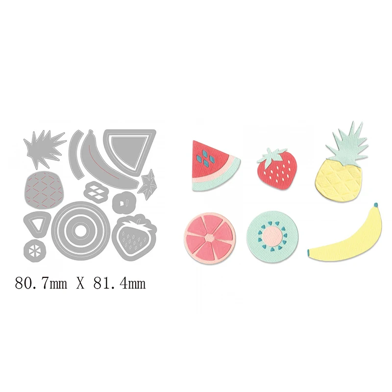 

Fruit Strawberry Pineapple Kiwi Cutting Dies Scrapbooking Handicraft Card Album Making Embossing Decoration New Dies 2019