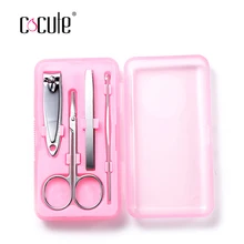 Профессиональный пальцев на руках и ногах, 4 шт./компл., розовые, желтые, маникюрный набор инструментов для ухода за ногтями для педикюра, инструмент для ногтей с деликатным маленькую коробочку