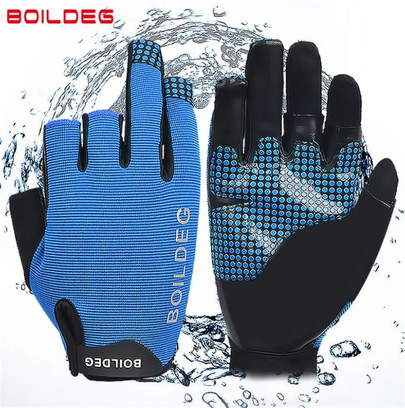 

BOODUN New Three Fingers Surfing Gloves Anti Skid Quick Dry Water Sports Gloves Unisex Fishing Gloves Boat Gloves For Men Women