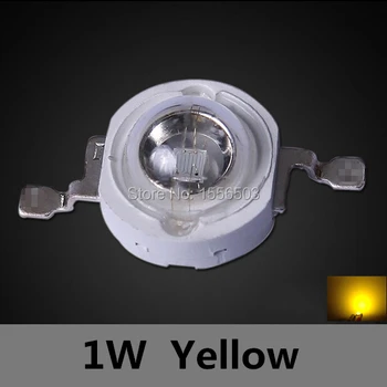 

500 Pcs/lot LED Chip Beads 1W Yellow Orange amber High Power LEDs Balls Yellow 590nm 592nm Light Source LED Lamp Emitting Diode