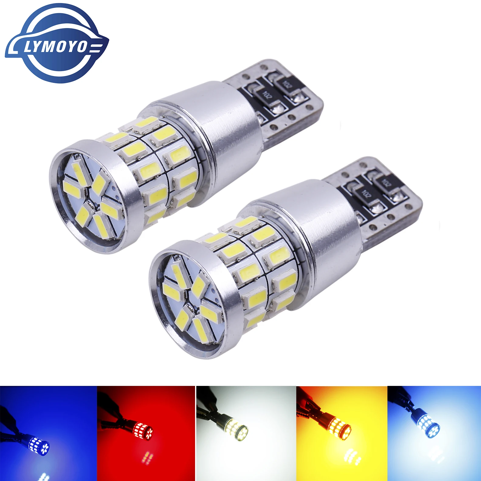 

1pcs T10 W5W LED Bulb 194 168 Canbus No error White Light 3014 30 SMD For Car Interior Dome License Plate Light Lamp 12V