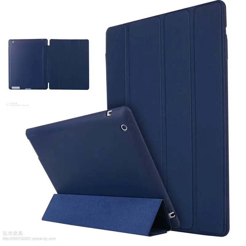 

Luxury Smart Case For iPad4 ipad3 ipad2 Cover Magnetic Stand PU Leather Auto Wake up/Sleep Cover For iPad 2 3 4 Cases Funda Capa