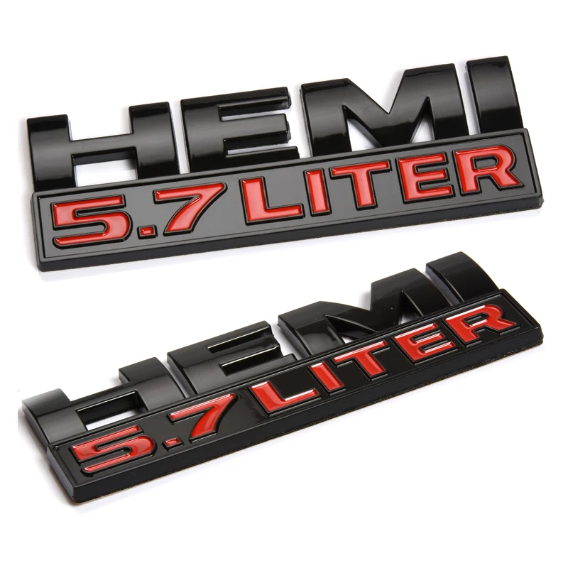 3D стикер для автомобиля 5 7 литровый логотип эмблема Hemi значок наклейка Dodge джип RAM