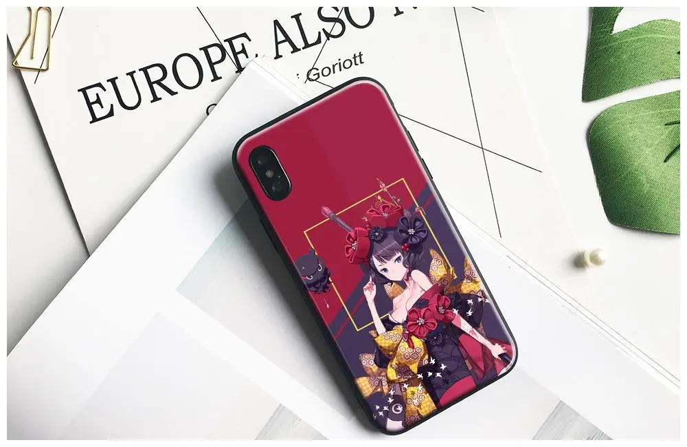 Katsushika Hokusai Fate Grand Order Мягкий силиконовый чехол для телефона из закаленного стекла для iPhone 6 6s 7 8 Plus X XR XS 11 Pro MAX