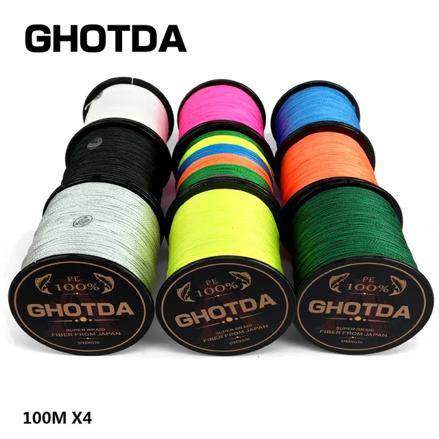 Best Price GHOTDA 100m 4 Strands Multifilament PE Braided Fishing Lines for Carp Super Strong Japan Fishing Line 9 Colors to Choose Best Price GHOTDA 100m 4 Strands Multifilament PE Braided Fishing Lines for Carp Super Strong Japan Fishing Line 9 Colors to Choose
