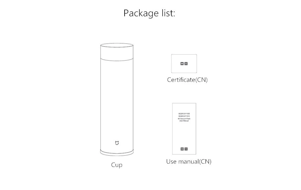 Xiaomi Vacuum Cups 316L 12 Hours Hot Stainless Steel Insulated Mug Drink Beverage Bottle 500ML 17oz (13)