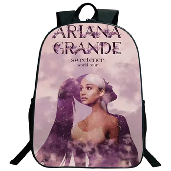 

High Quality Ariana Grande Backpack Children Boys Girls Teens Rucksack Cool Pattern School Mochila Fashion Bookbags