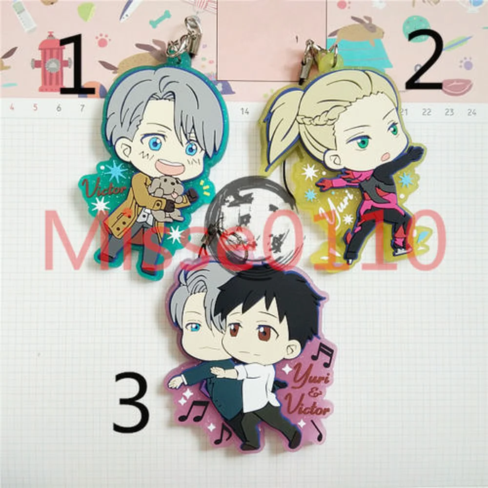 

T058 Anime Yuri on Ice Nikiforov Victor rubber keychain Limited