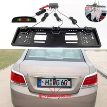 Parking samochodowy zestaw czujników Auto radar cofania europejskiej licencji kamera na tablicę rejestracyjną z przodu z tyłu elektromagnetycznego monitor systemu 3 czujniki